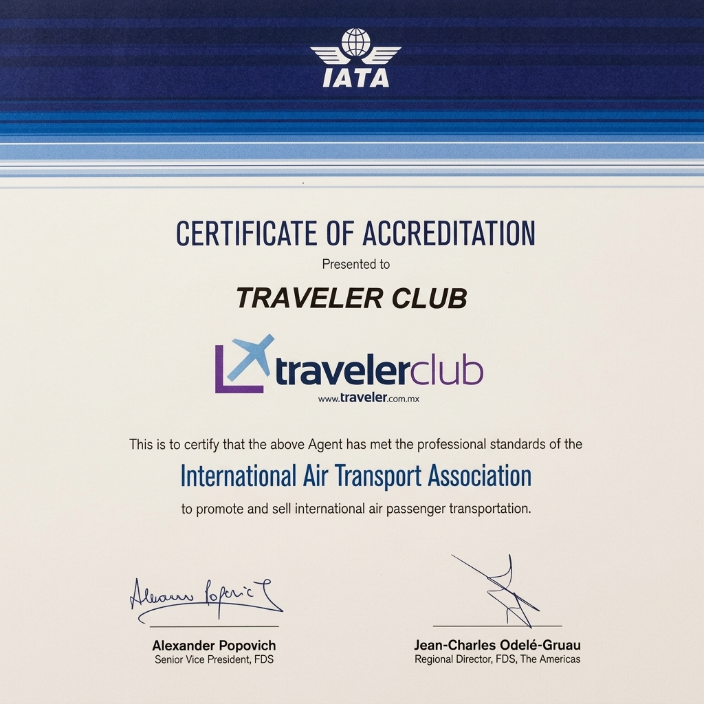 IATA Certificate of Accreditation - Traveler Club